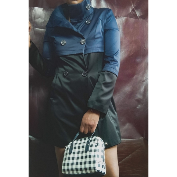 Tahari Navy Color Block Jacket - Picture 9 of 12